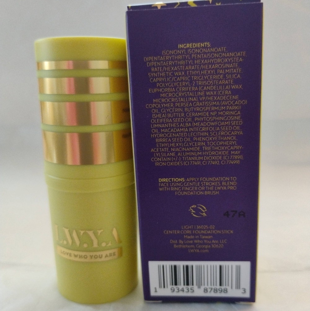 Kim Gravel LWYA Gone In A Swipe Center Core Foundation- Shade Light-New In Box - Picture 6 of 6